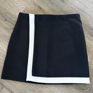 Korean brand mini skirt- faux front wrap